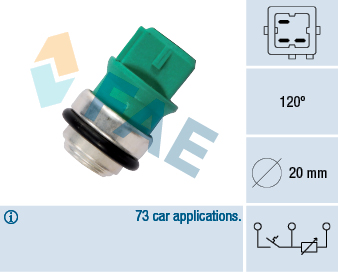 Senzor,temperatura lichid de racire 34350 FAE
