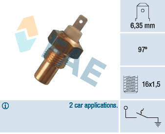 Comutator temperatura, racire 35010 FAE