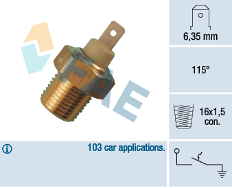 Comutator temperatura, racire 35070 FAE