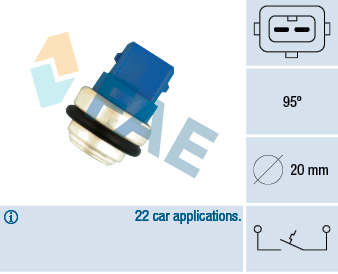 Comutator temperatura, racire 35635 FAE