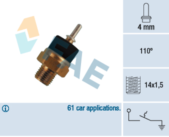 Comutator temperatura, racire 35780 FAE