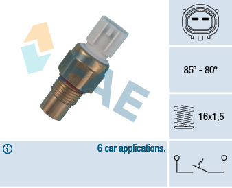 Comutator temperatura, ventilator radiator 36485 FAE