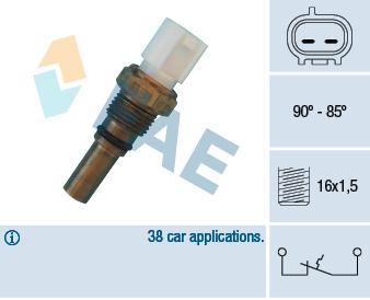 Comutator temperatura, ventilator radiator 36540 FAE