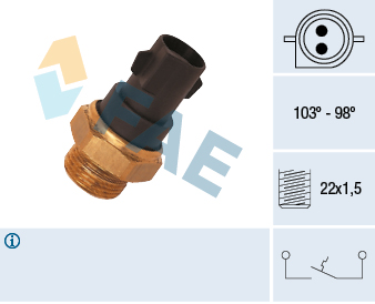 Comutator temperatura, ventilator radiator 37290 FAE