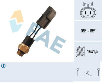 Comutator temperatura, ventilator radiator 37550 FAE