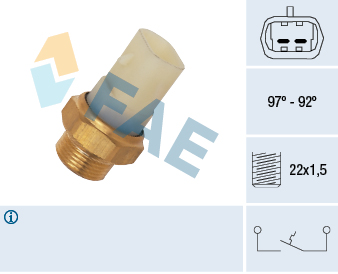 Comutator temperatura, ventilator radiator 37710 FAE