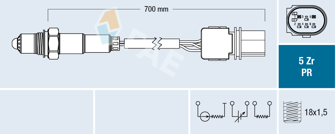 Sonda lambda 75058 FAE