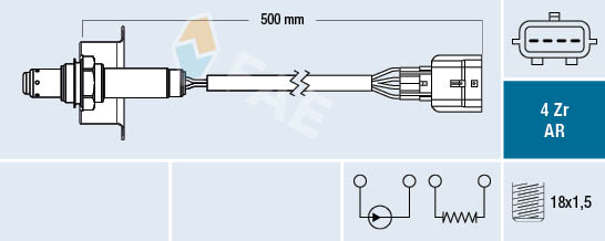 Sonda Lambda 75646 FAE