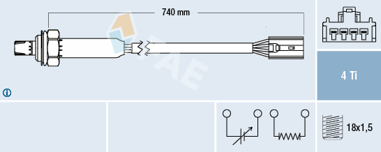 Sonda Lambda 77189 FAE