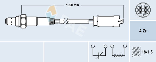 Sonda lambda 77238 FAE