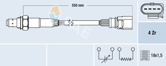 Sonda lambda 77439 FAE
