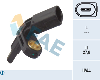 Senzor,turatie roata 78012 FAE