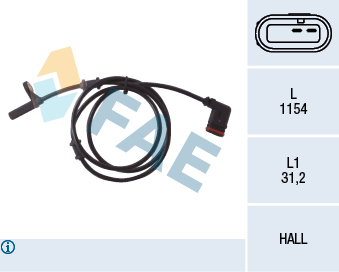 Senzor,turatie roata 78028 FAE