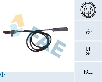 Senzor,turatie roata 78043 FAE