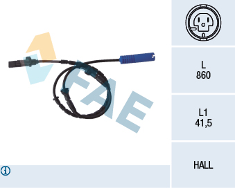 Senzor,turatie roata 78046 FAE