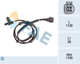 Senzor,turatie roata 78174 FAE