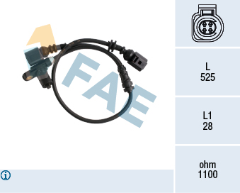 Senzor,turatie roata 78176 FAE