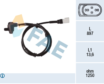 Senzor,turatie roata 78353 FAE