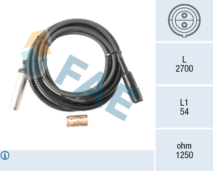 Senzor,turatie roata 78589 FAE