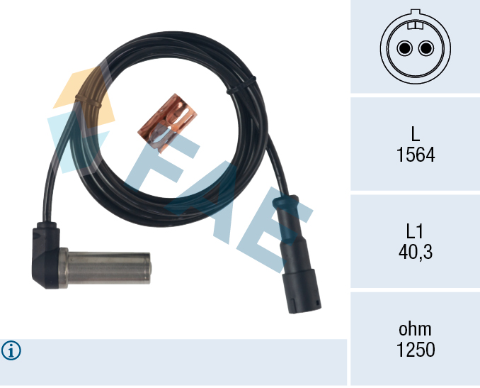 Senzor,turatie roata 78731 FAE