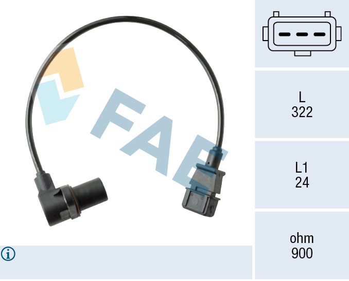Senzor impulsuri, arbore cotit 79265 FAE