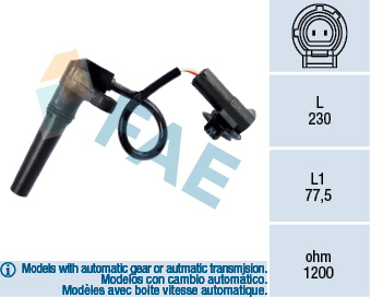 Senzor turatie, cutie de viteza automata 79281 FAE