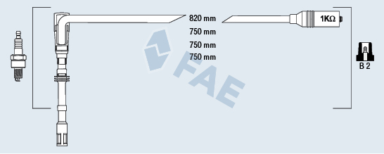 Set cablaj aprinder 85065 FAE