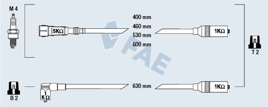 Set cablaj aprinder 85685 FAE