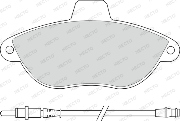 Set placute frana,frana disc FD6684V NECTO