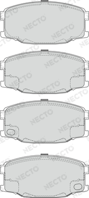 Set placute frana,frana disc FD7256V NECTO