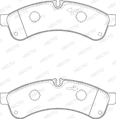 Set placute frana,frana disc FD7331V NECTO
