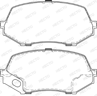 Set placute frana,frana disc FD7449V NECTO