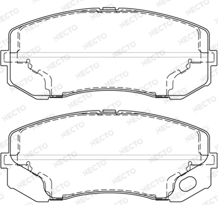 Set placute frana,frana disc FD7486V NECTO