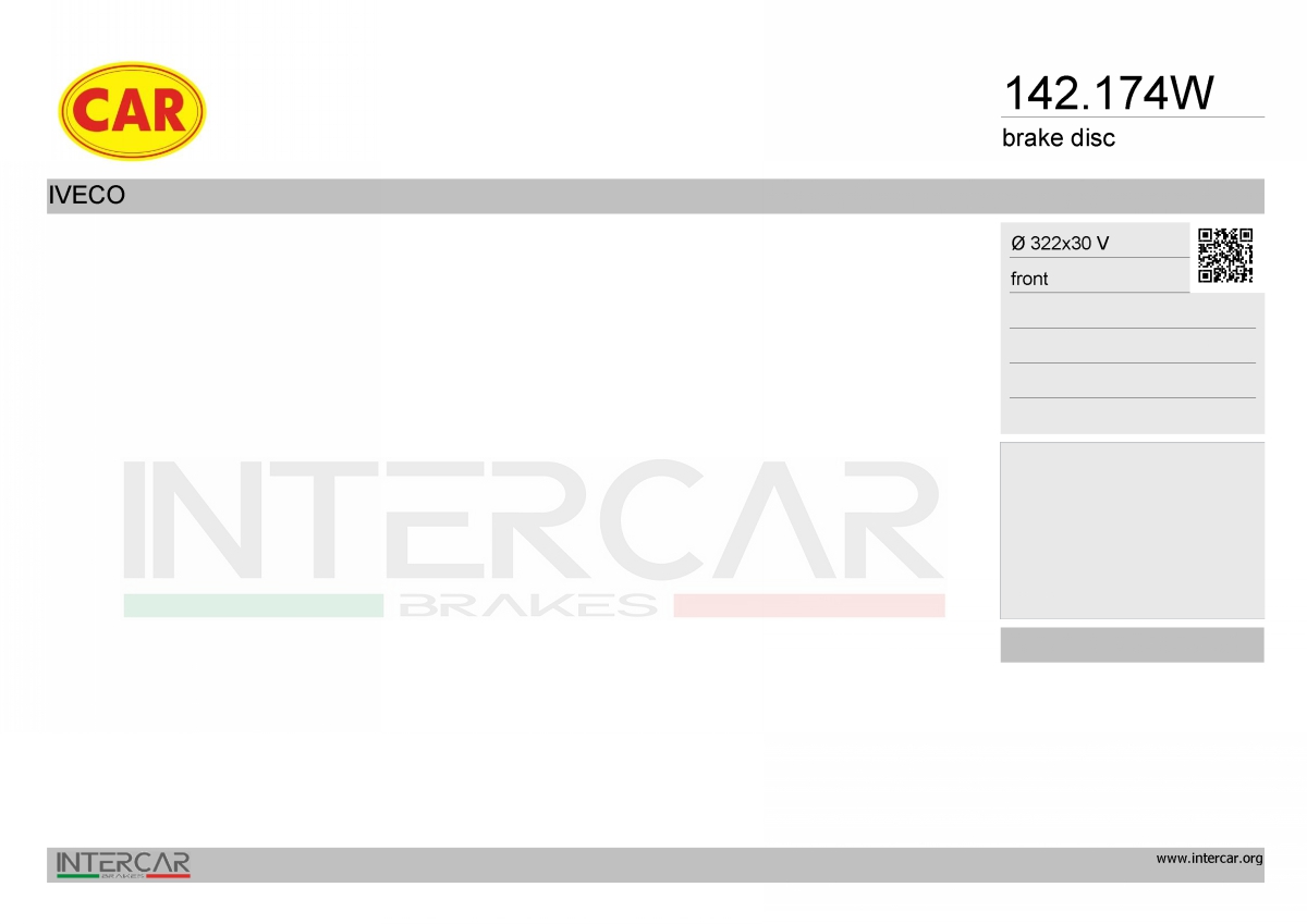 Disc frana 142.174W CAR
