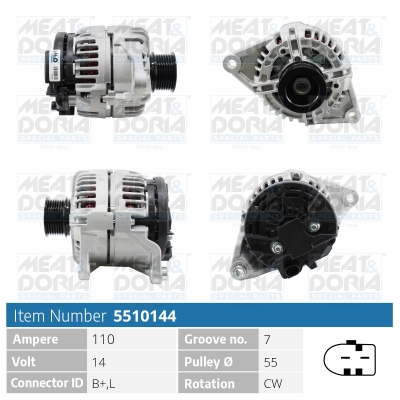 Generator / Alternator 5510144 MEAT & DORIA