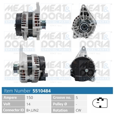 Generator / Alternator 5510484 MEAT & DORIA