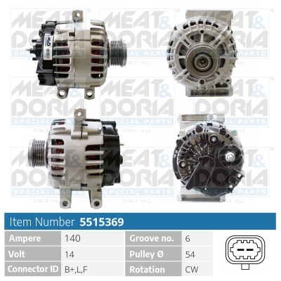 Generator / Alternator 5515369 MEAT & DORIA