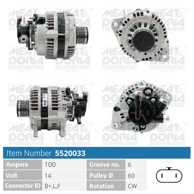 Generator / Alternator 5520033 MEAT & DORIA