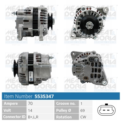 Generator / Alternator 5535347 MEAT & DORIA