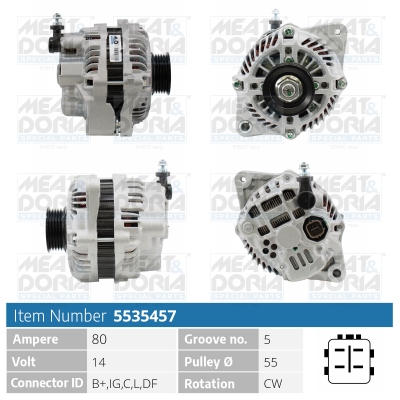 Generator / Alternator 5535457 MEAT & DORIA