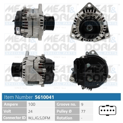 Generator / Alternator 5610041 MEAT & DORIA