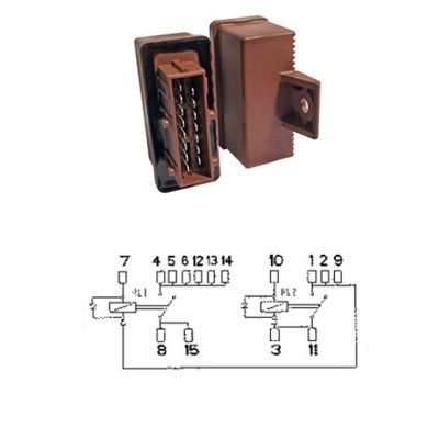 Releu, pompa combustibil 73240109 MEAT & DORIA