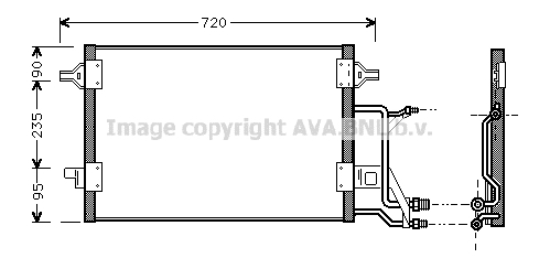 Condensator, climatizare AI5176 AVA QUALITY COOLING