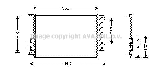 Condensator, climatizare ALA5088D AVA QUALITY COOLING