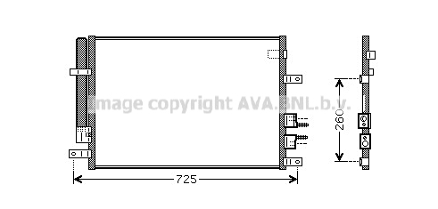 Condensator, climatizare ALA5097D AVA QUALITY COOLING