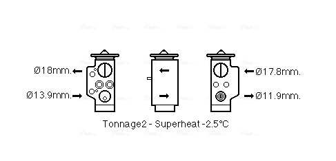 Supapa expansiune, clima AI1373 AVA QUALITY COOLING