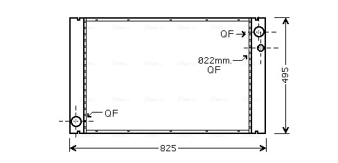 Radiator, racire motor AI2289 AVA QUALITY COOLING