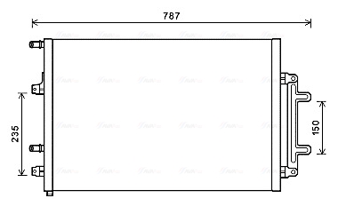 Radiator, racire motor AI2383 AVA QUALITY COOLING