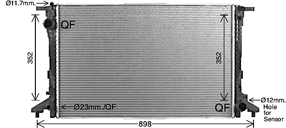 Radiator, racire motor AI2441 AVA QUALITY COOLING