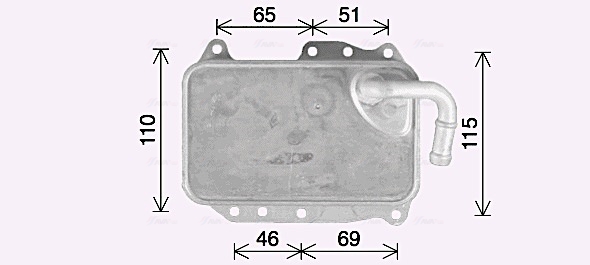 Radiator ulei, ulei motor AI3437 AVA QUALITY COOLING